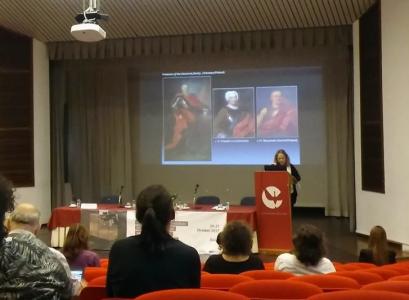 Dr Ewa Doleżyńska-Sewerniak podczas sympozjum w Portugalii